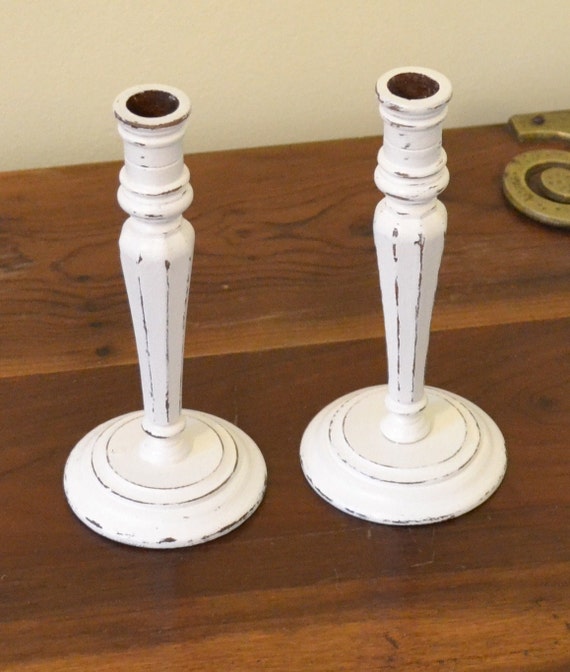 shabby chic wood candle sticks white upcycle recycle shabby chic wood candle sticks white upcycle recycle