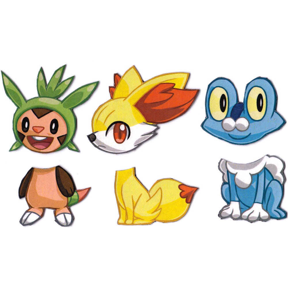 Mix and Match Magnets: Chespin Fennekin Froakie Pokemon