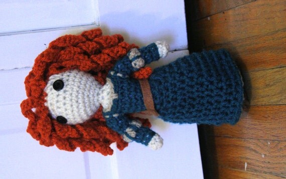 merida crochet doll