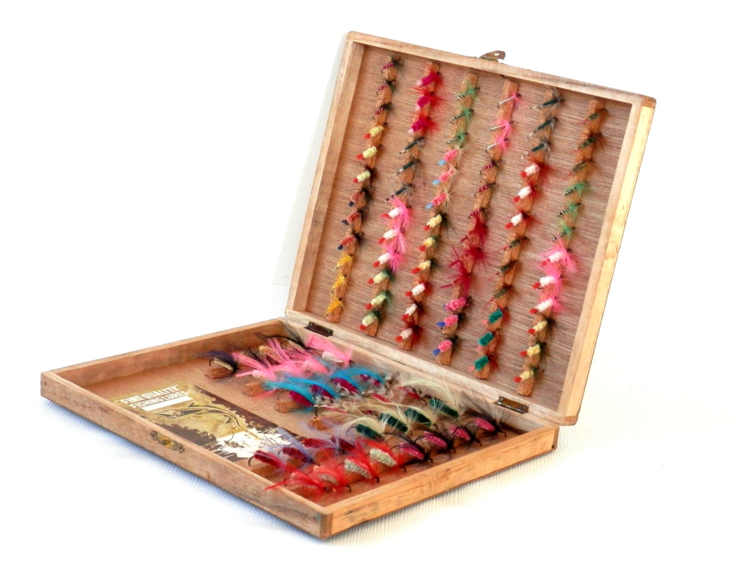 1960's Box of 104 Vintage Fly Fishing Lures