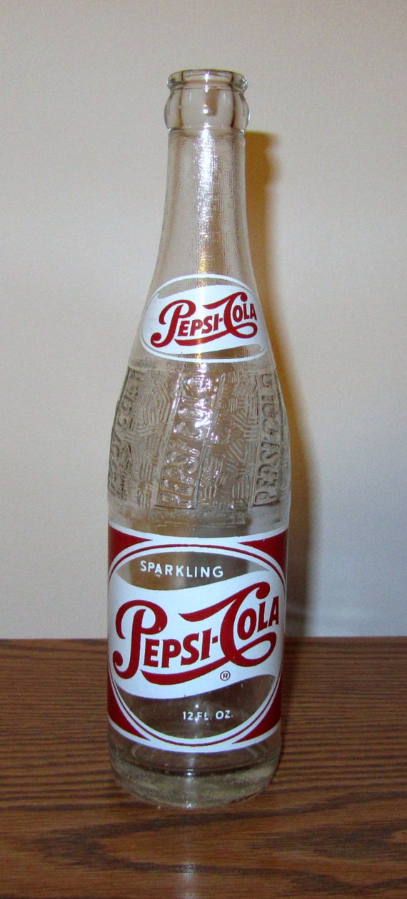 Vintage1950's Pepsi-Cola Single Dot 12oz Bottle