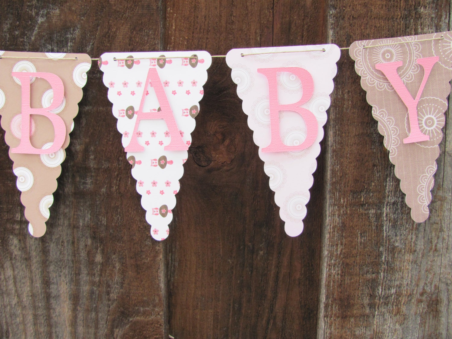 Sweet Baby Girl Banner Baby Shower Banner by twogirlspaperdesign
