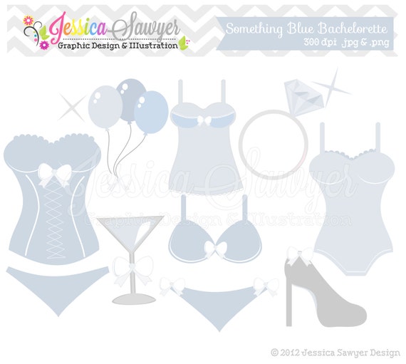 INSTANT DOWNLOAD, bachelorette party clipart - bridal shower clip art - lingerie image - commercial use - card making - Il_570xn