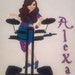 All 4- Fresh Beat Band charactors on fabric being sent by customer