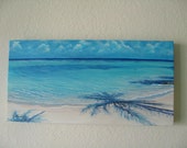 Original 10x20 Ocean Painting on Canvas by J. Mandrick Original 10x20 Ocean Painting on Canvas by J. Mandrick