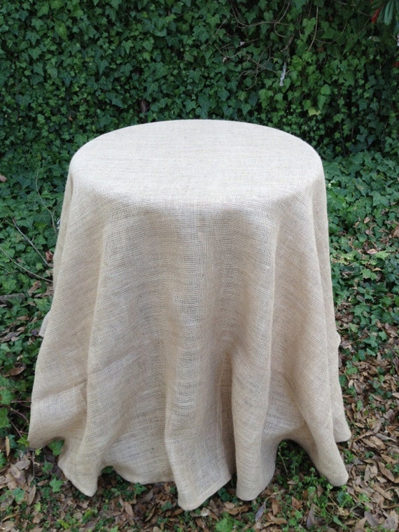 90 Round Burlap Table Skirt