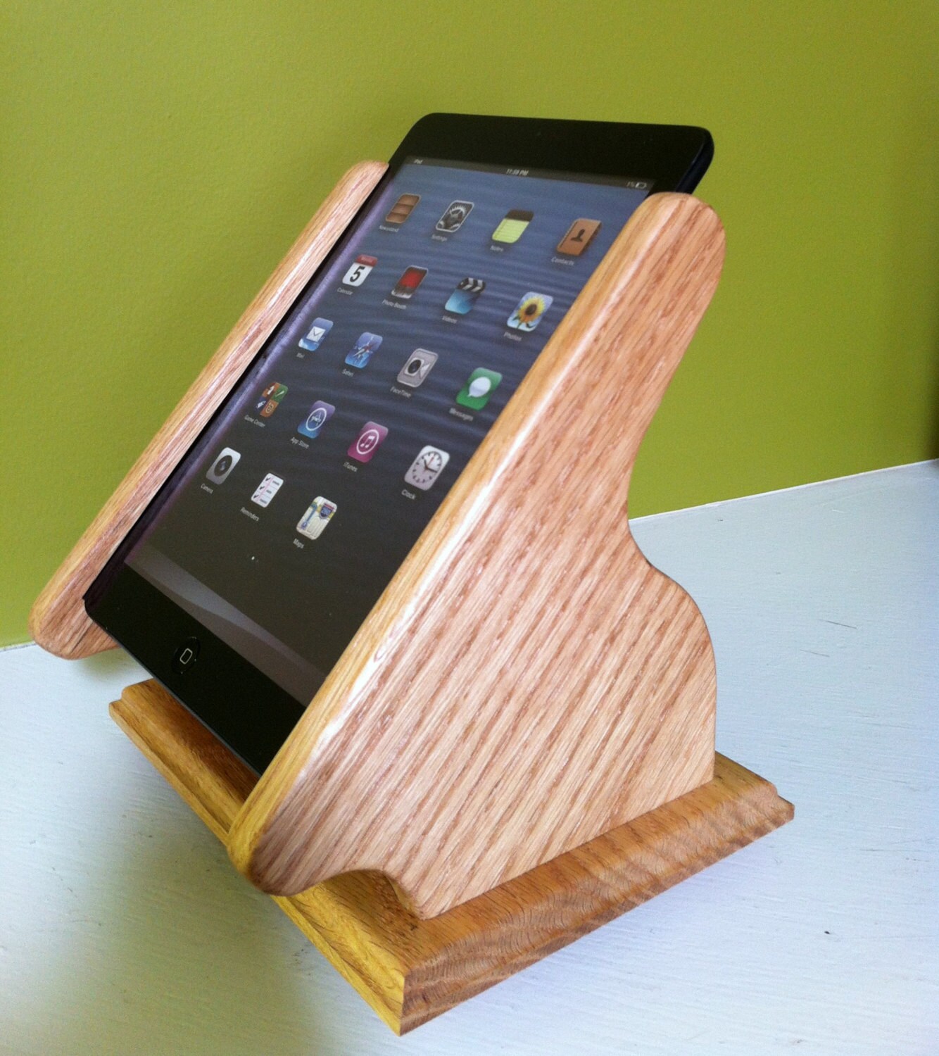 iPad Mini Desktop Swivel Base Stand for Square by WOODESIGNERS