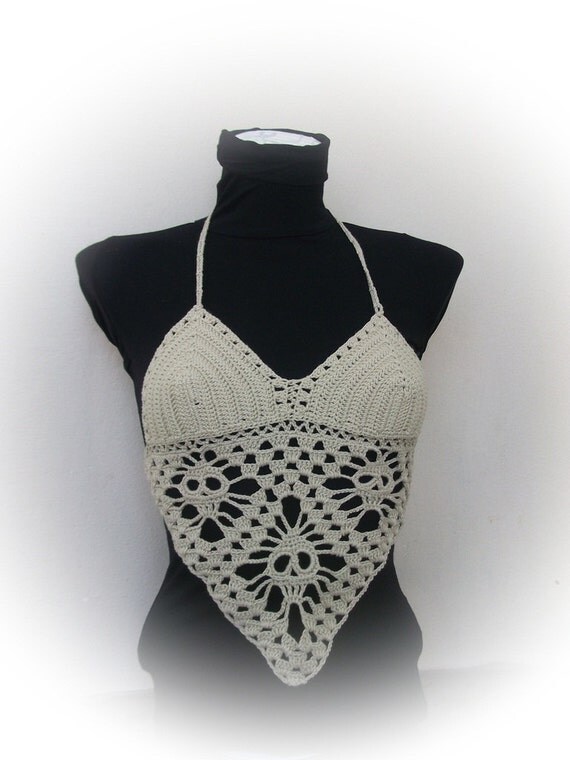 crochet halter tank top