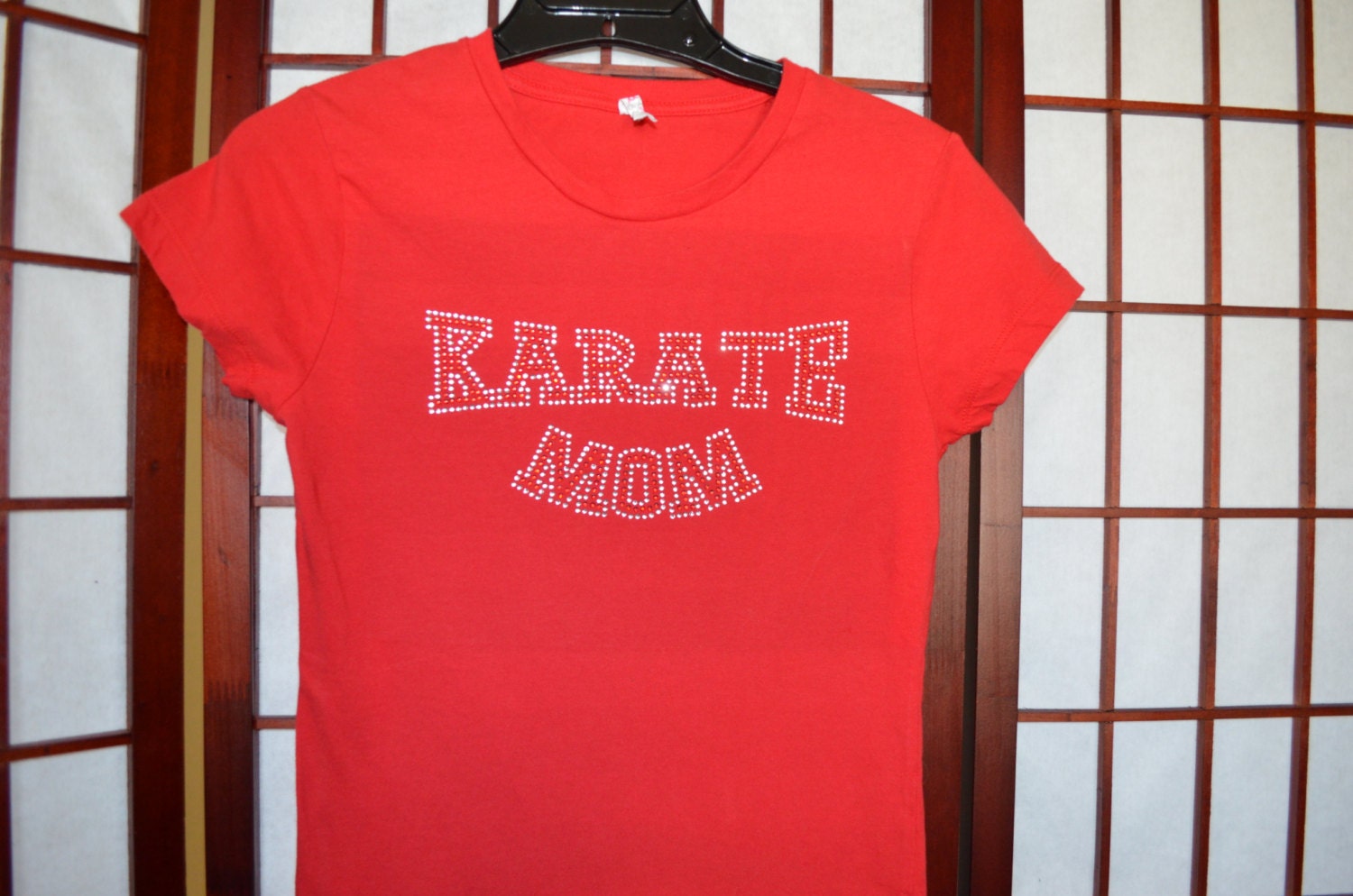Items similar to Bling Karate Mom Shirt on Etsy