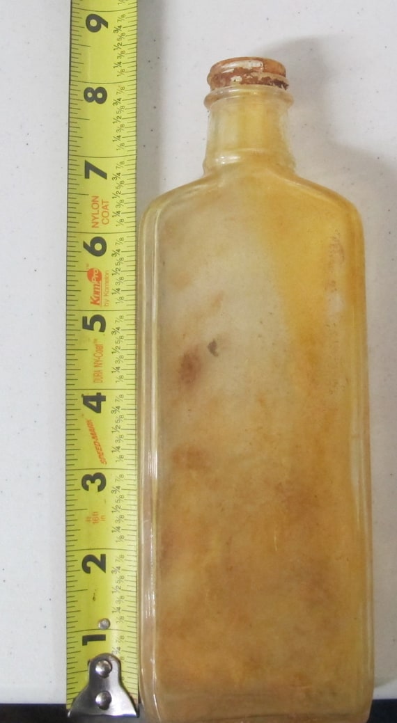 vintage 1800s glass medicine bottle