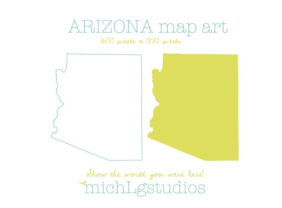 clipart map of arizona - photo #33