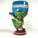 Ready to Ship-Ceramic Dragon Goblet or Glass - 8 inches - hand painted fantasy goblet or wine glass, medieval