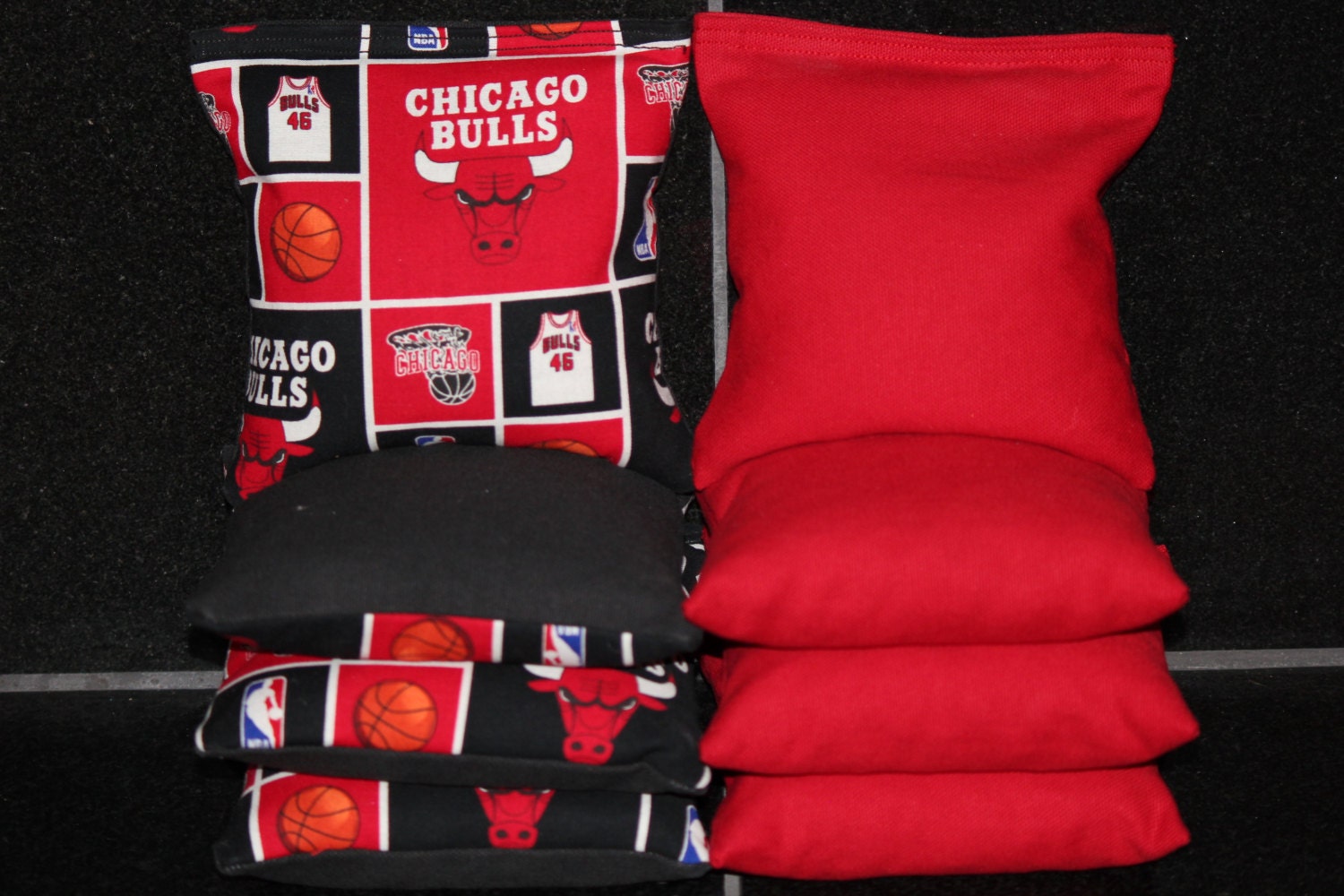 CHICAGO BULLS Cornhole Bean Bags 8 Corn Hole Bags Aca
