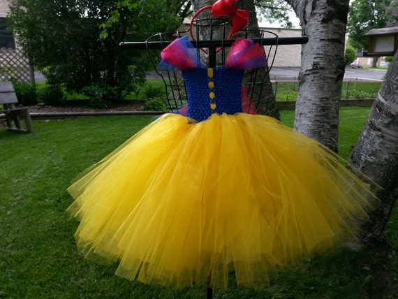 Snow White Princess inspired tutu dress costume Infant to 3T
