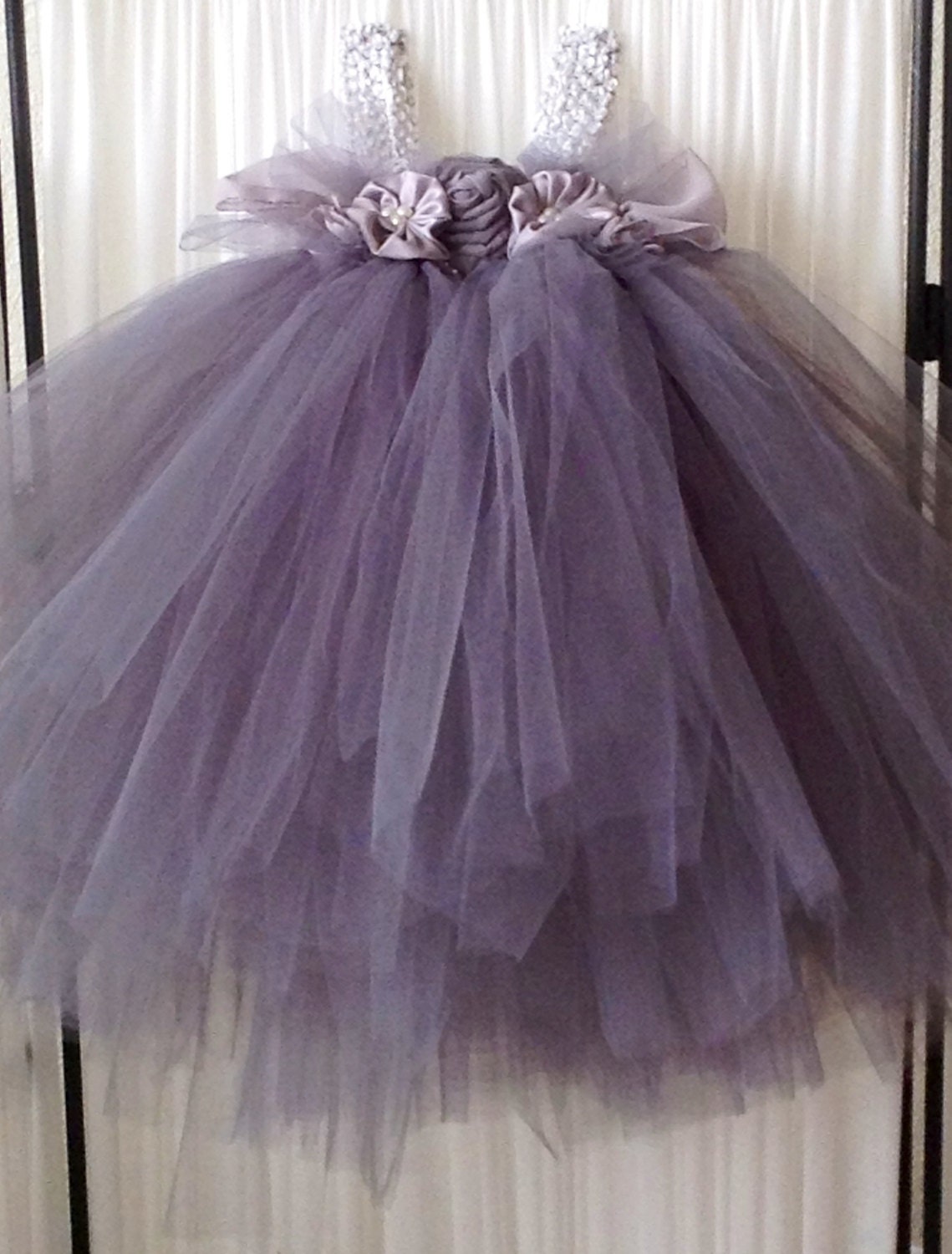 Gray Tulle Flower Girl Dress size 24months will make in any