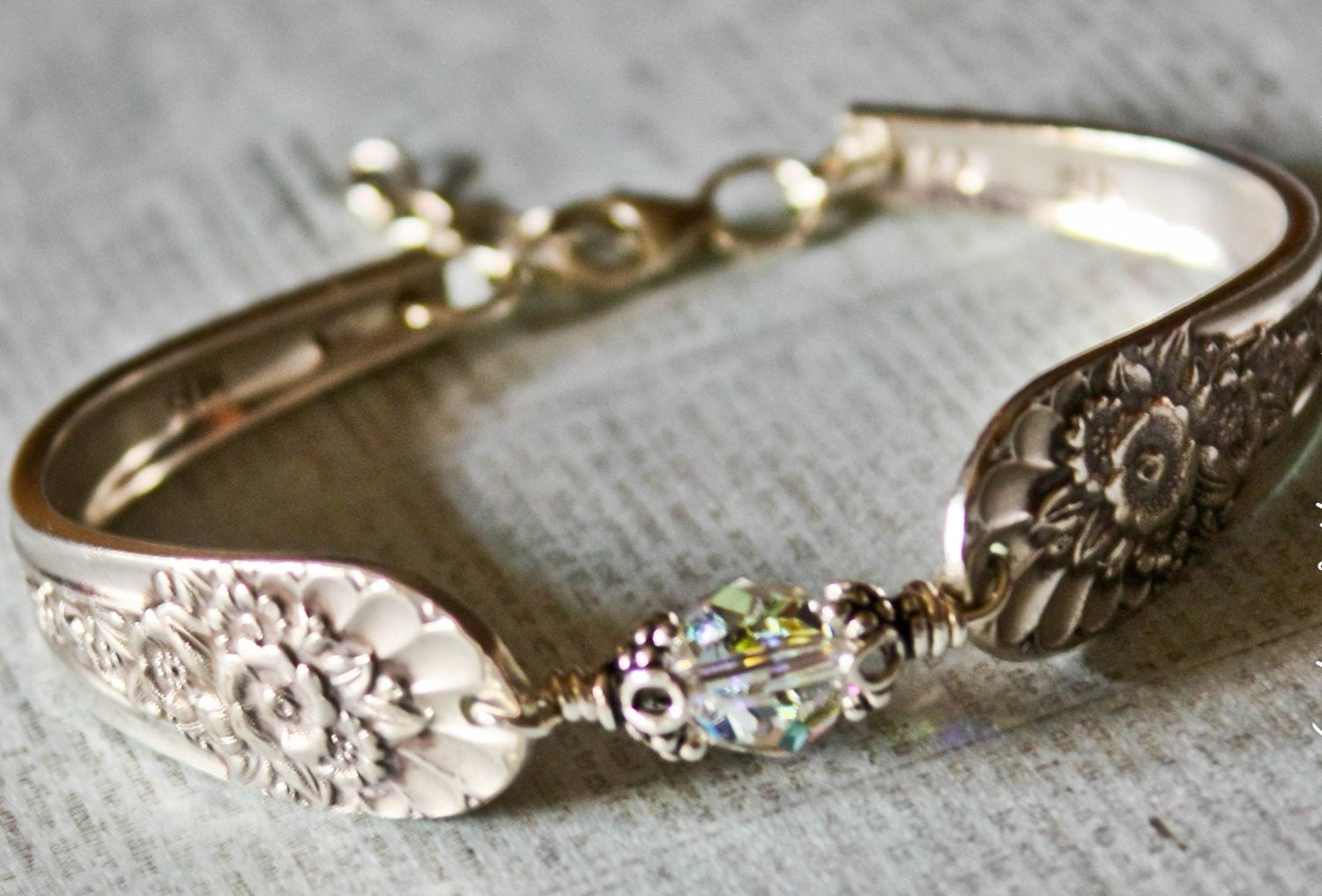 Vintage Silver Spoon Bracelet Pattern name Jubilee circa