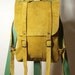 Goldenrod/curry leather backpack rucksack / To order
