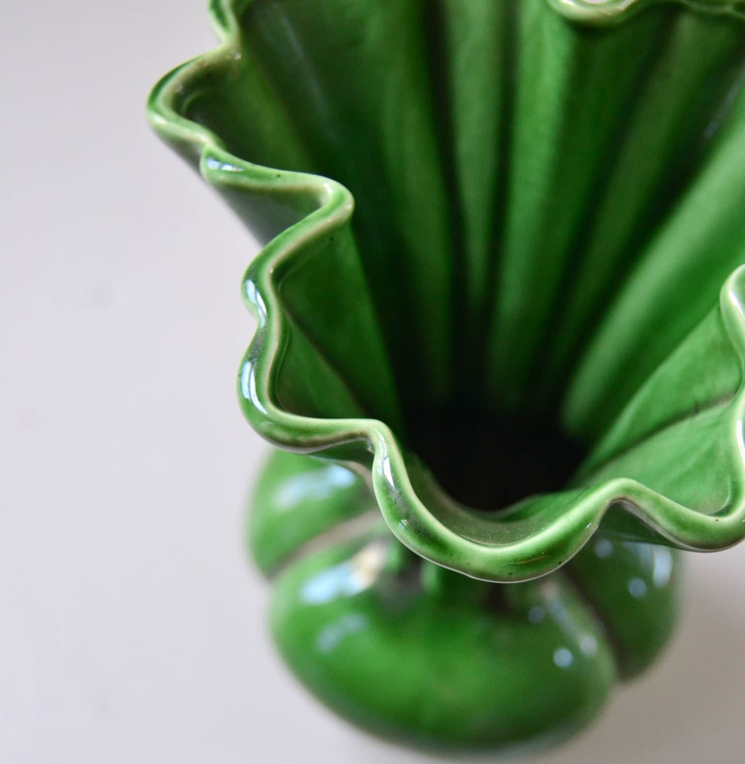 Vintage Green Vase Mccoy USA Pottery Home Decor