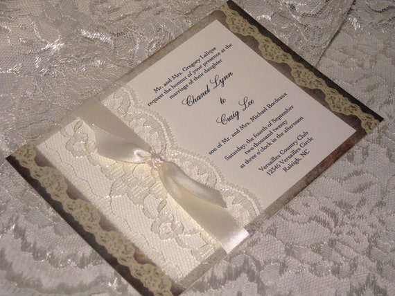 French Inspired Wedding Invitations 7