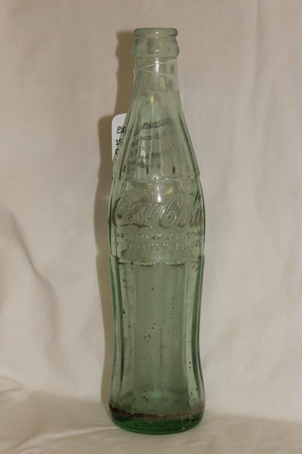 1950's Coca Cola 10 oz glass bottle by ThePinkElephant513 on Etsy