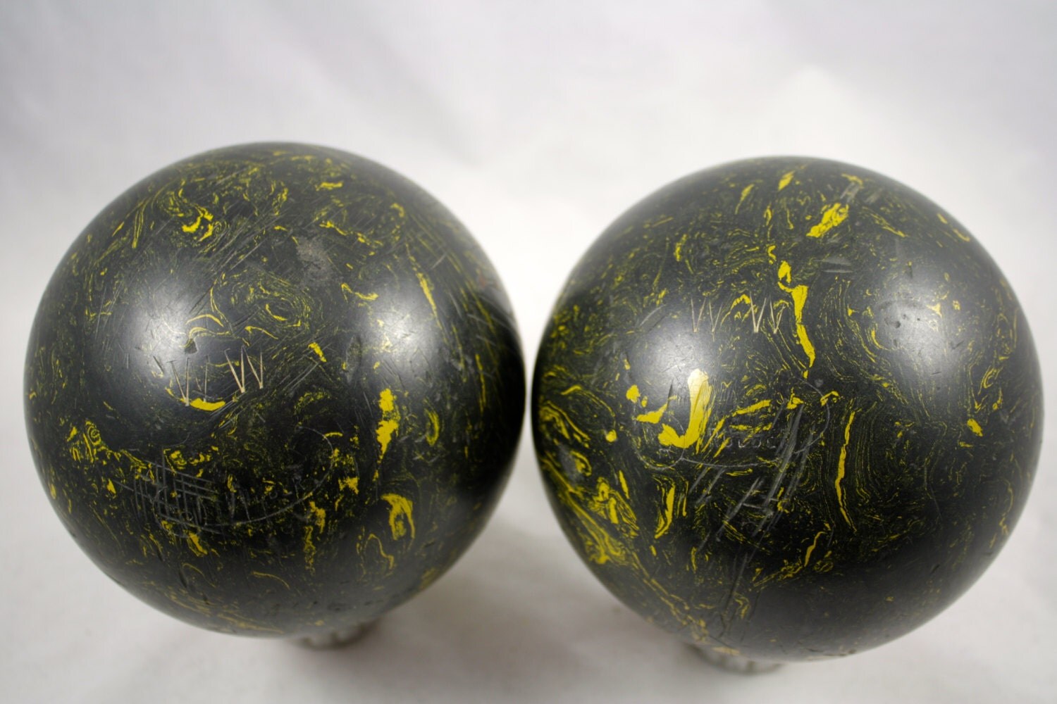 Vintage Duckpin Bowling Balls Set of 2 Manhattan Rubber