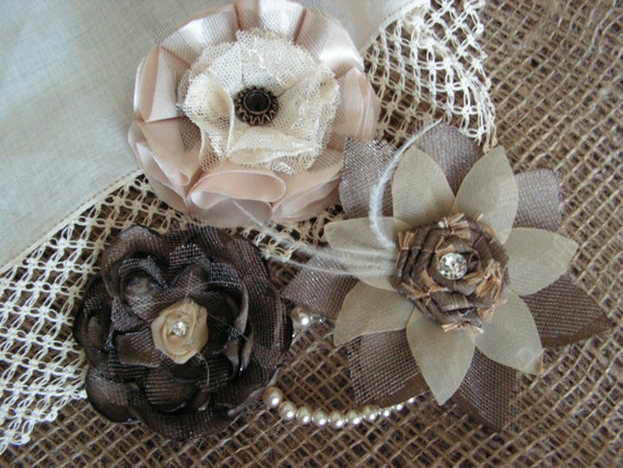 shabby chic flowers wholesale rosettes wedding decor set of 3 shabby chic flowers wholesale rosettes wedding decor set of 3