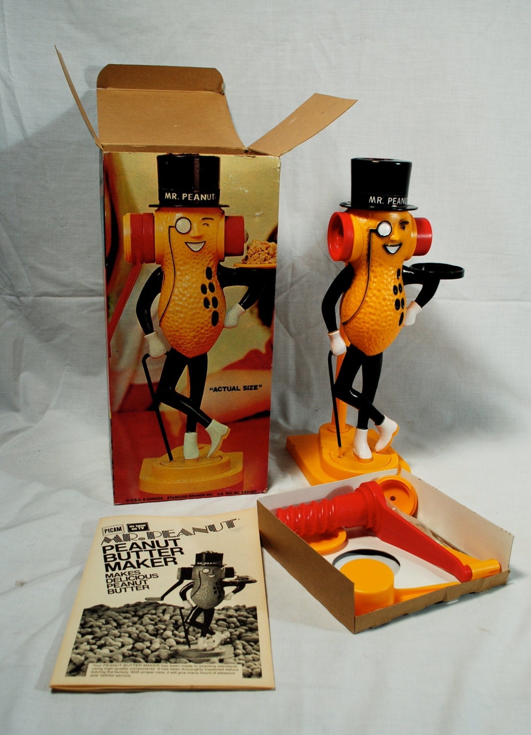 Vintage Mr. Peanut Peanut Butter Maker / New Mint in Box