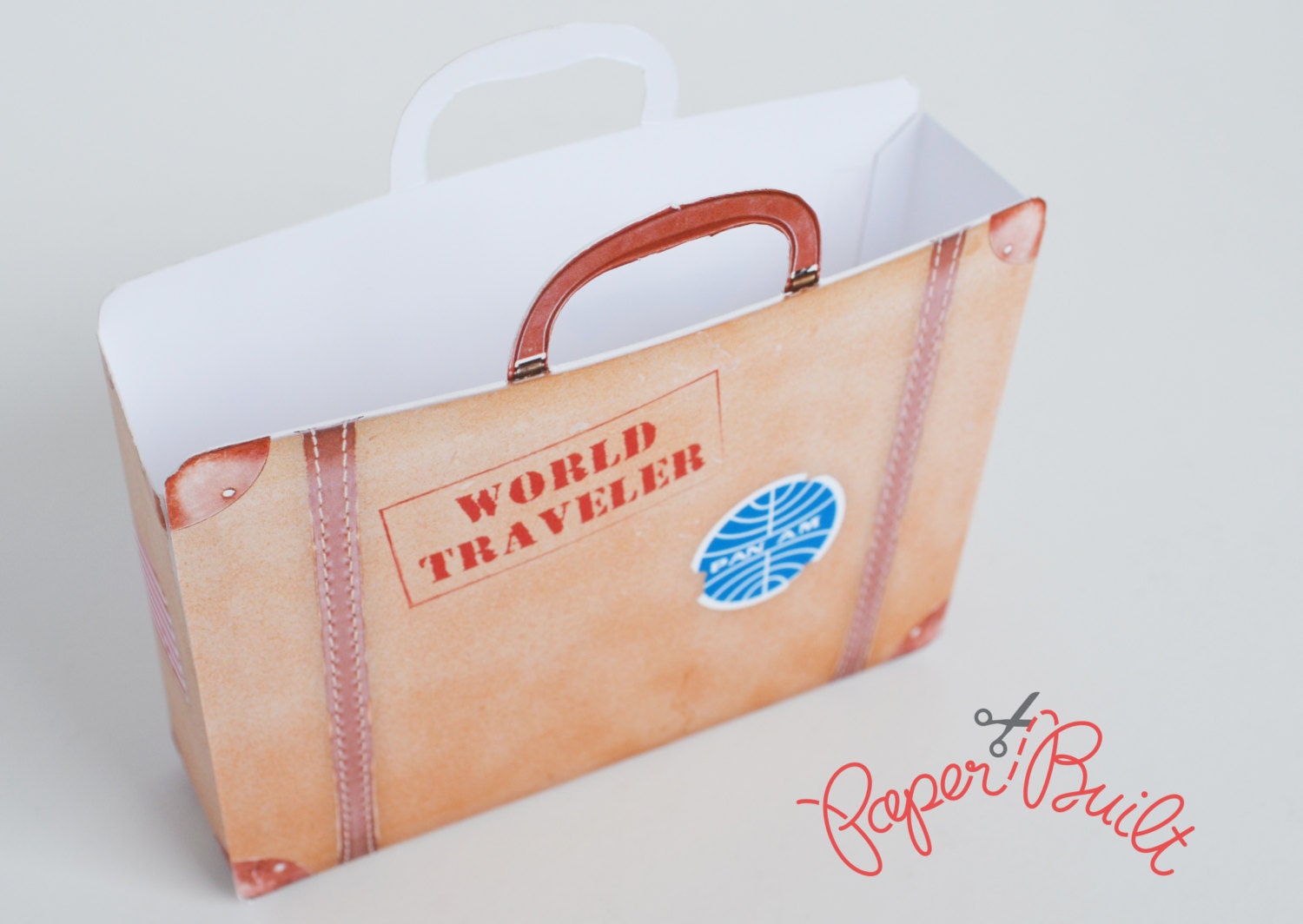 Vintage Suitcase Favor Bag Gift Bag Party Favor by