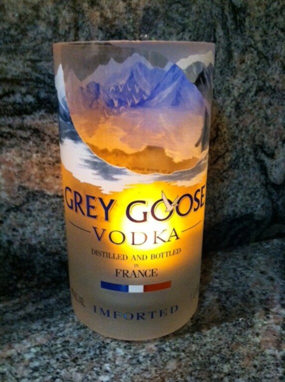 Items similar to Grey Goose Vodka Tea Candle Holder (Upcycle) on Etsy