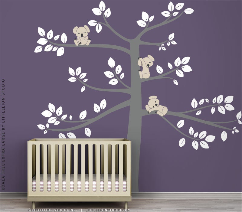 Koala Tree Extra Large Wall Decal by LittleLion by TheKoalaStore