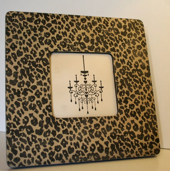 Items similar to Picture frame, Photo frame, Animal print frame