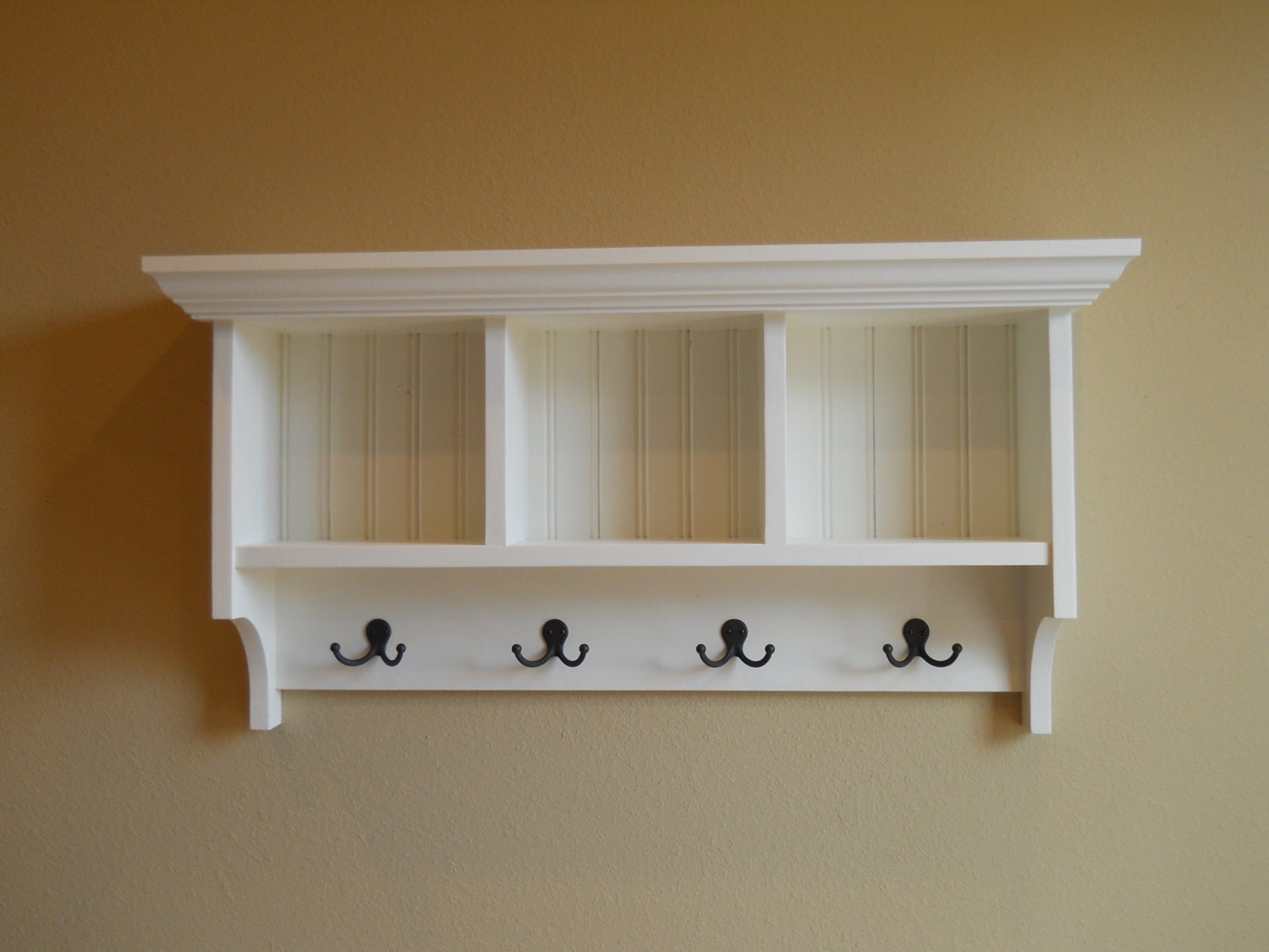 Cubby ShelfMud room shelf Wood Cubby by CozyCreekWoodworking