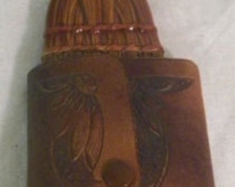 On Sale Collectible Hand Whisk Broom with Leather Case