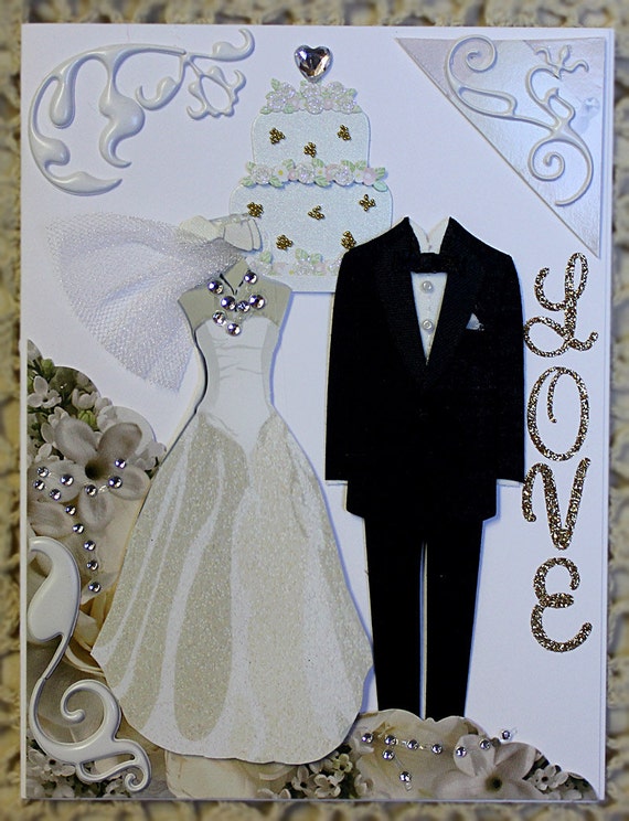 Wedding Card LOVE by LenasGreetingCards on Etsy