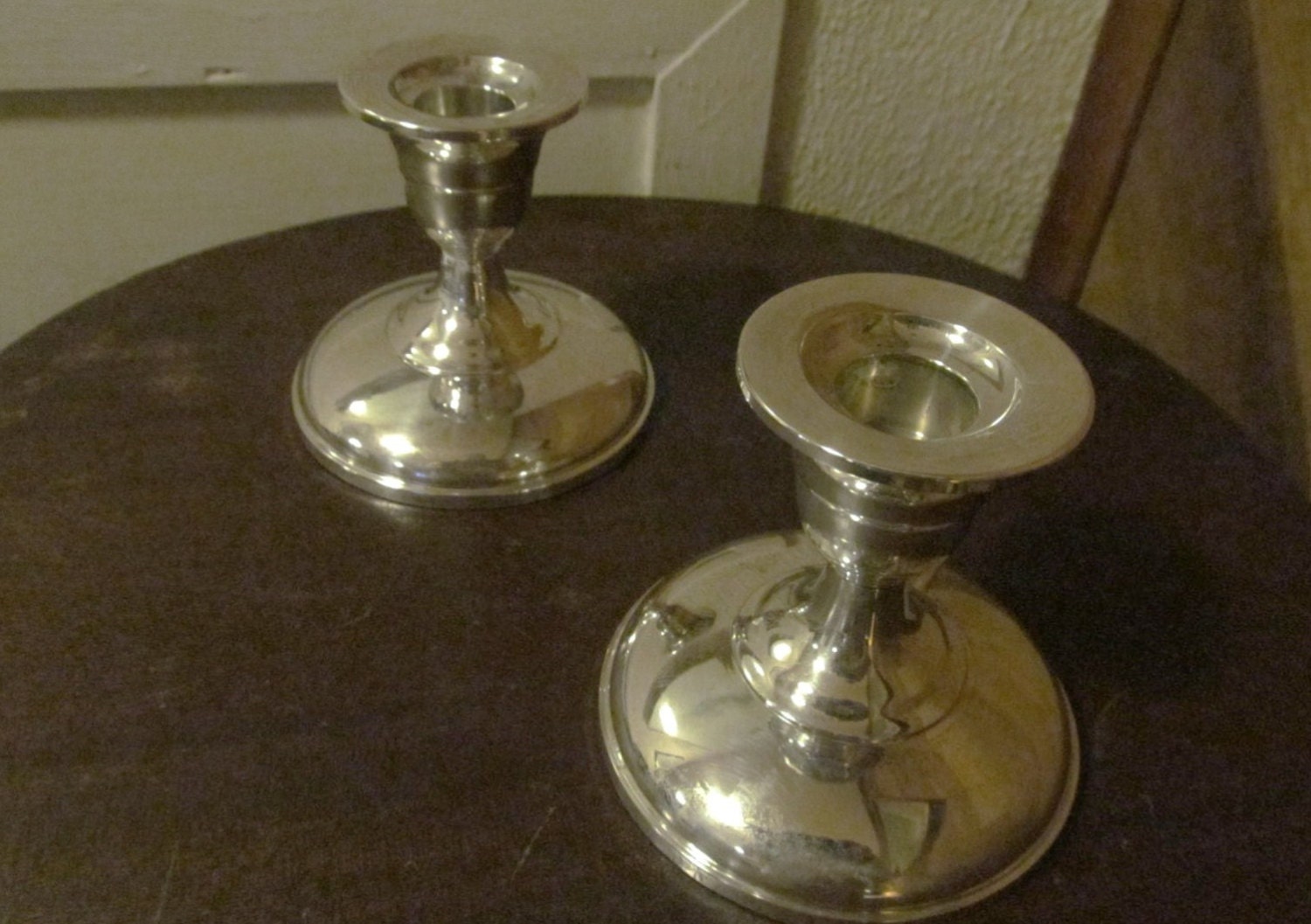 Vintage Fisher Sterling Silver Weighted Candlestick Holders