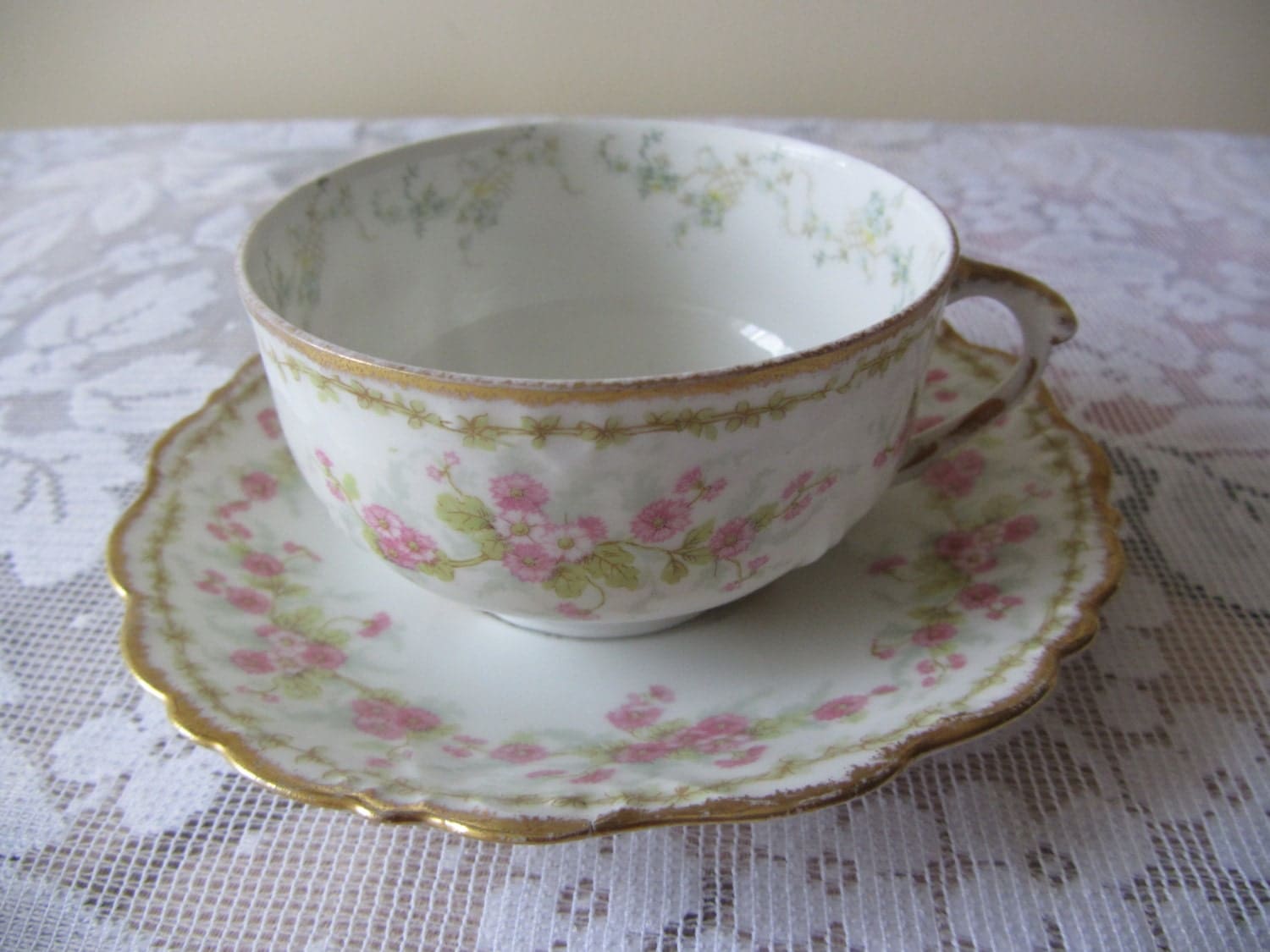 Limoges Elite Tea Cup and Saucer