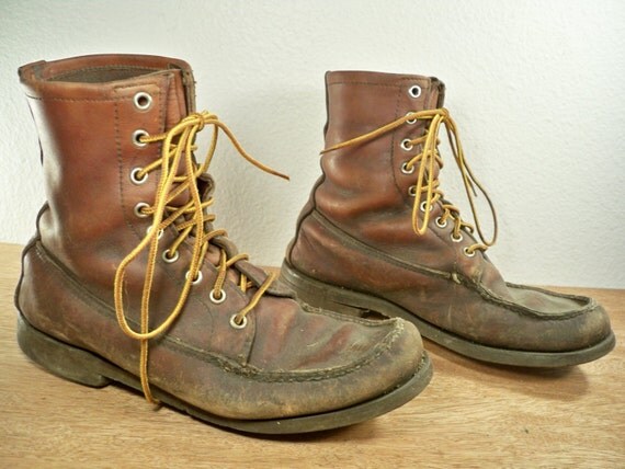 Vintage GOKEY brown leather Men's Chukka / Hunting by Joeymest