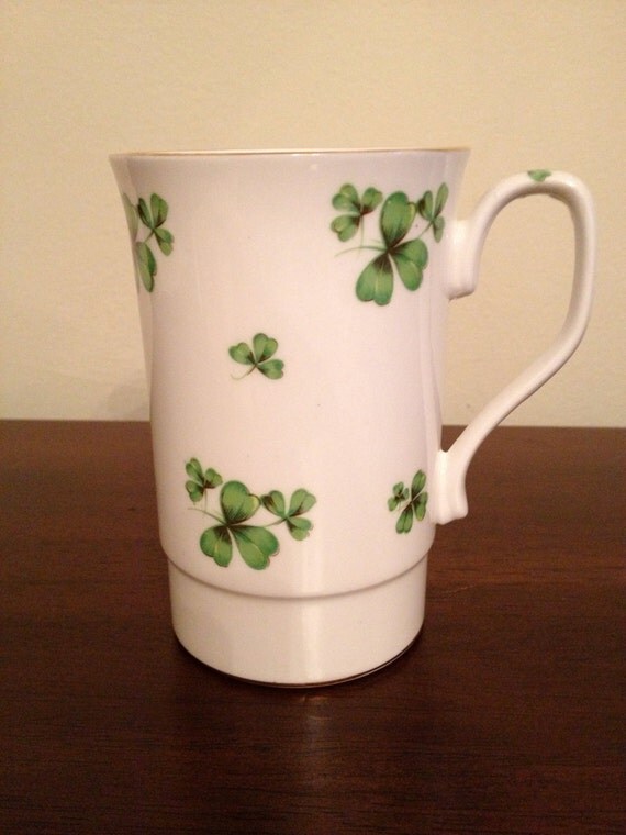 Four Leaf Clover Coffee/Tea Mug by Reco Bone China Made in
