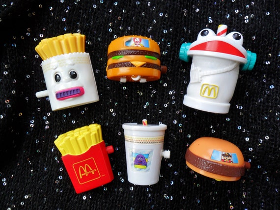 Vintage Retro 80s 90s McDonalds Toys Fast Food Junk Food Fries