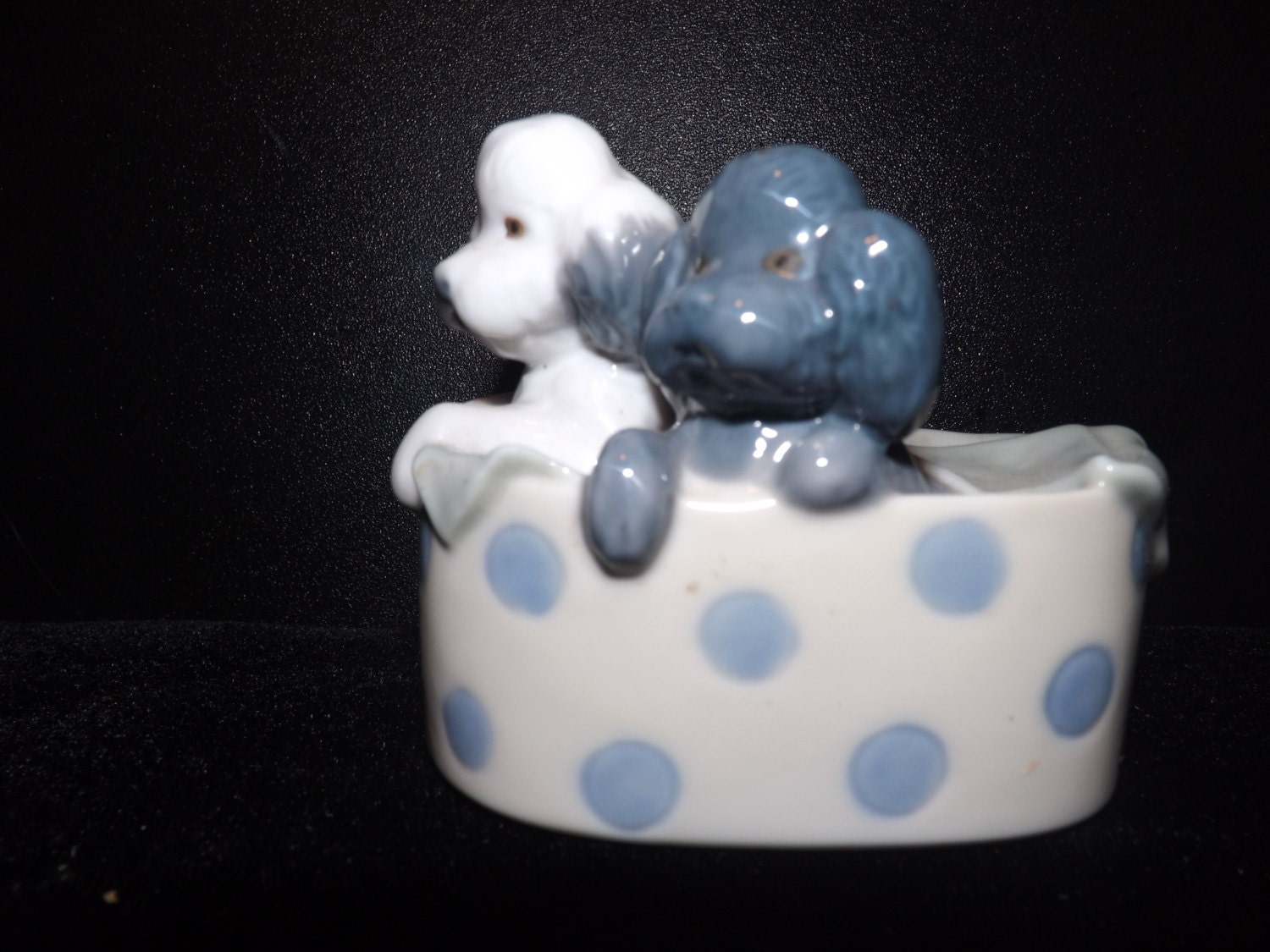 lladro basket of puppies