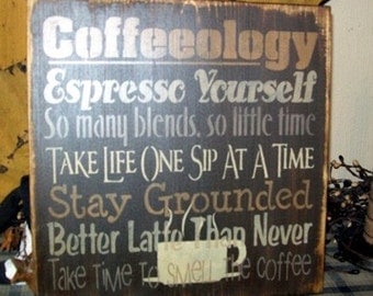 COFFEEOLOGY TYPOGRAPHY Primitive Sign