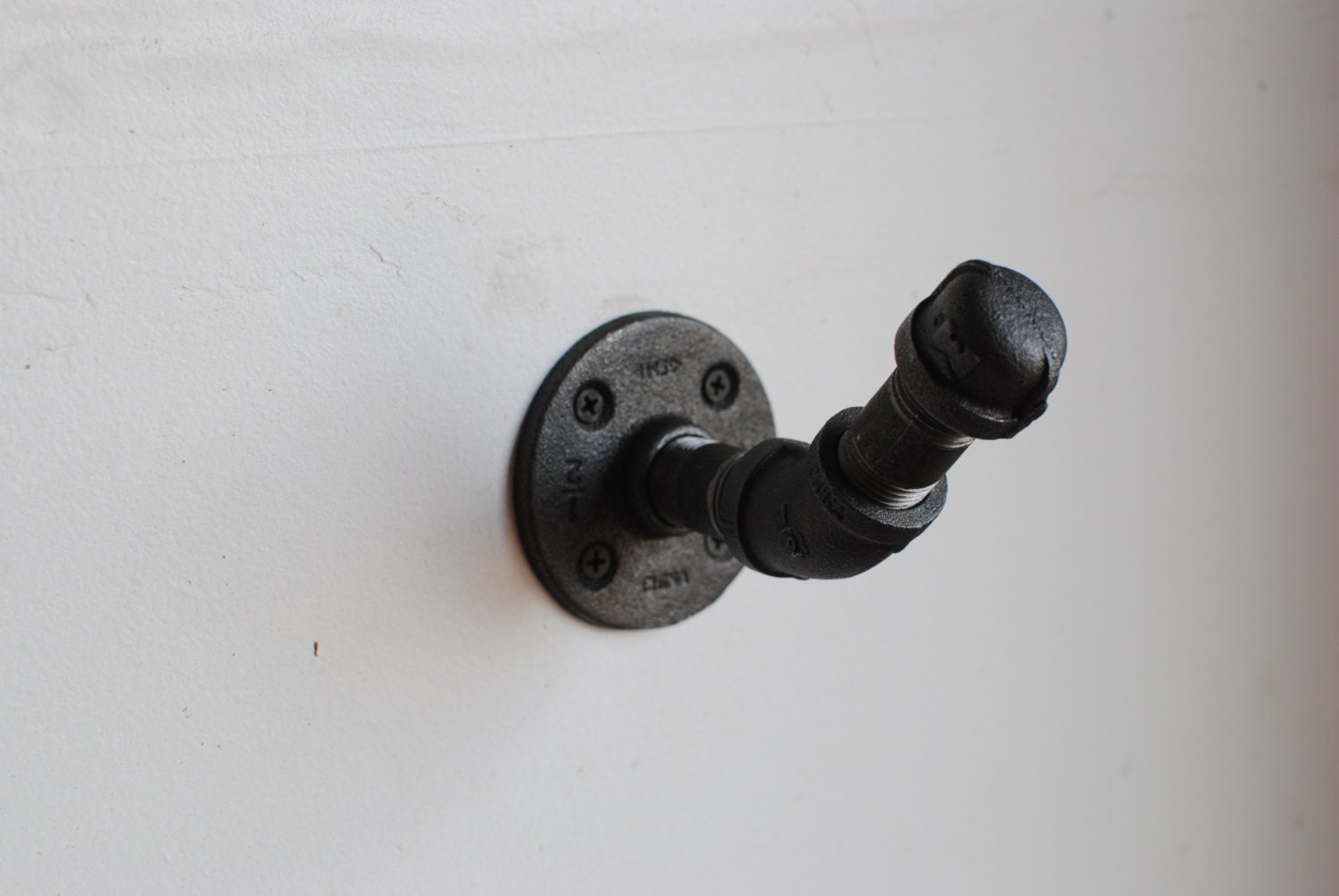 Industrial coat rack or towel rack plumbing pipe repurposed