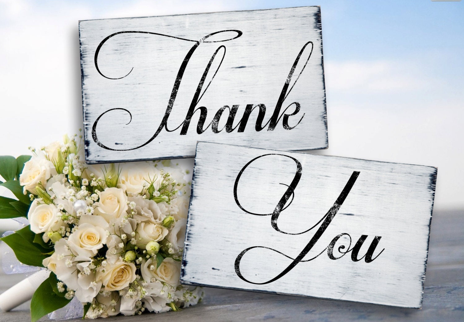 of Thank Rustic for thank Set signs Signs you Wedding two JetmakDesigns You  by rustic