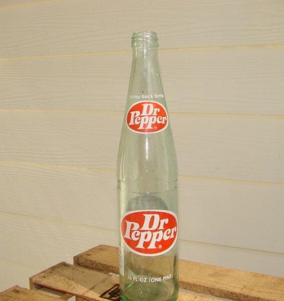 Vintage 1970s Dr. Pepper Bottle