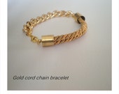 handmade gold silk knot bracelet