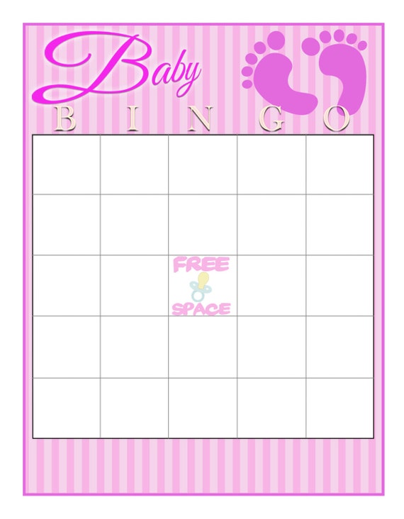 Items similar to Printable Baby Bingo Game Cards on Etsy