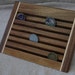 Coin Rack - Military, Display, Collectors - Larger Size - Solid Walnut with Maple Accent
