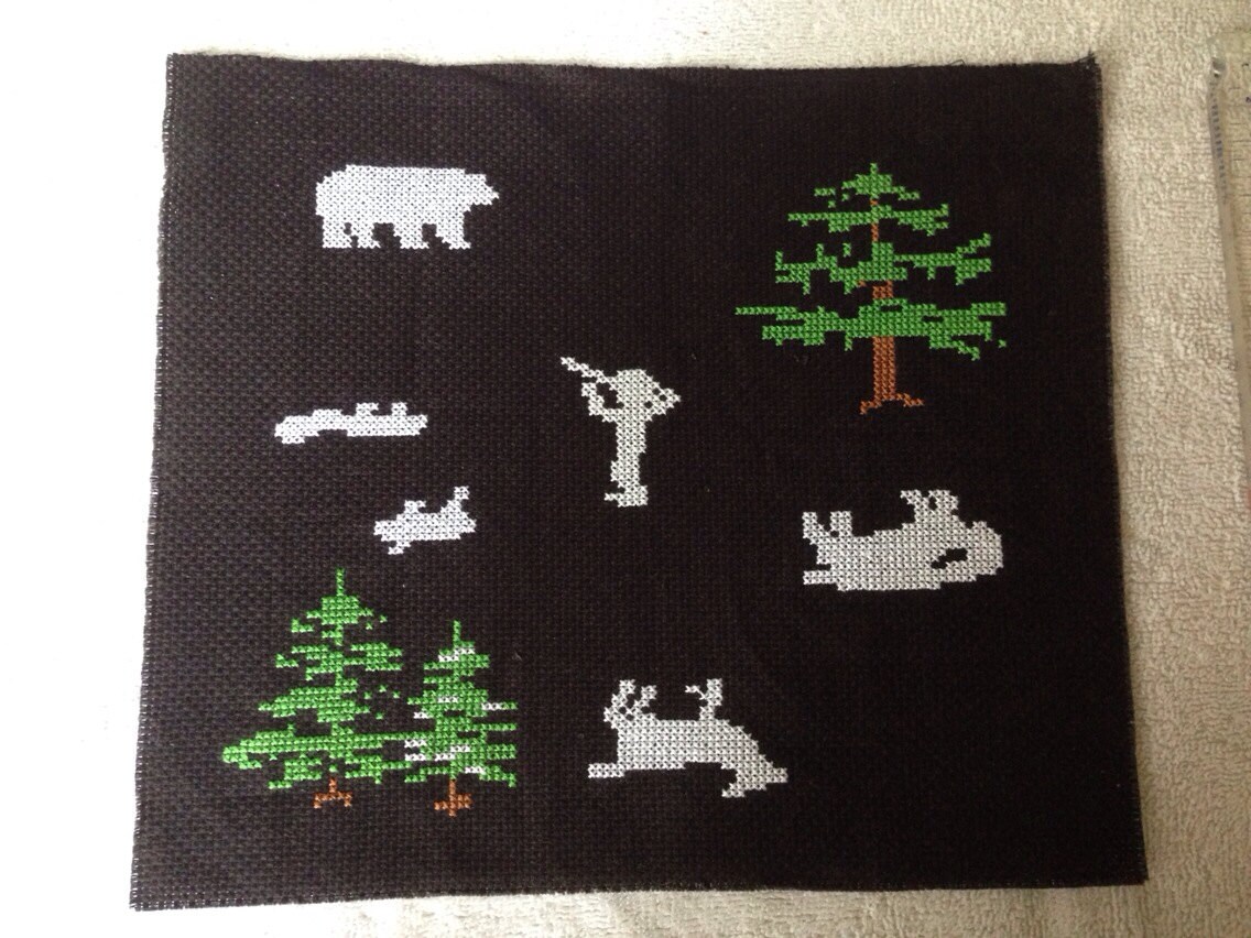 Oregon Trail Inspired Cross Stitch