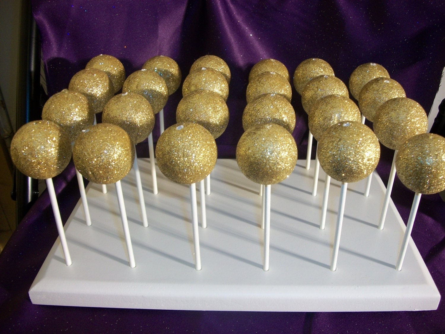 Handcrafted 24 Hole Cake Pop Stand Holder Pops by BZBuilds on Etsy