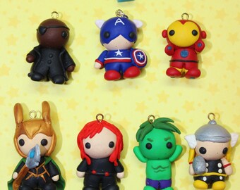 Polymer Clay "AVENGERS CHARMS" (Each sold separately)